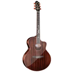 ST.Adint Smog  41 Inches Cutaway Solid Mahogany Acoustic Guitar