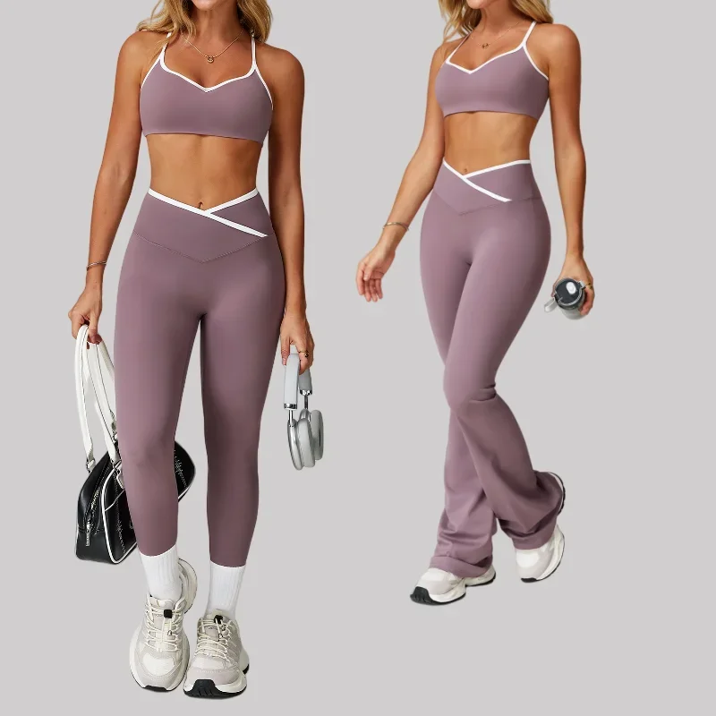 

Yoga Sets Fitness Leisure Peach Hip High Waist Tight Quick-drying Sports Bra Shorts Suit Workout Clothing Gym for Leggings Women