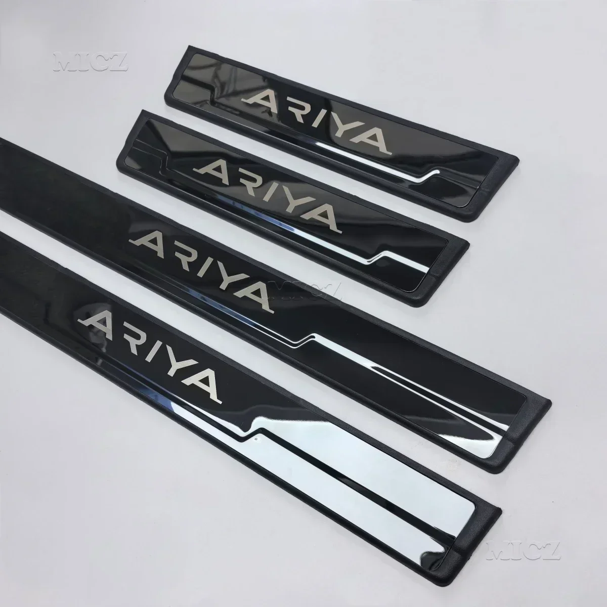 For Nissan ARIYA Accessory Stainless Chrome Car Door Sill Kick Plate Guard Pedal Protector Styling