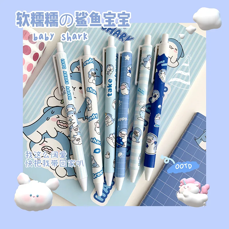 

36 Pcs Cute Animals Presses Gel Pens Boys and Girls Press Neutral Water Pen Cute Student Stationery Office Accessories