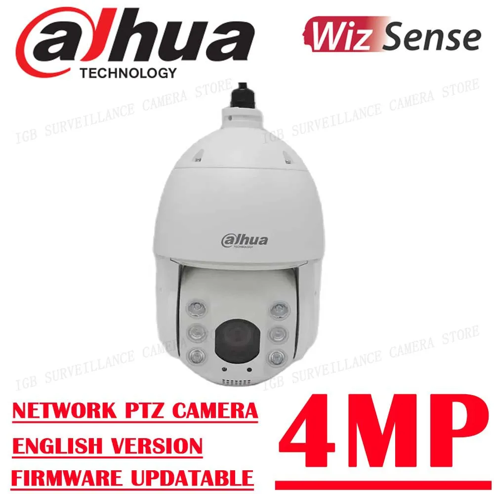 

Dahua 4MP PTZ SD6C3425XB-HNR-A-PV1 IP Camera 25X Zoom Colorful IR 150m Dual Light WizSense Surveillance Video Camera