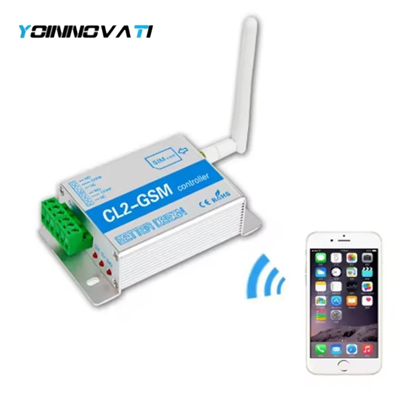Wireless GSM SMS Remote Controller Smart Switch Module CL2-GSM 2 Way Relay Output for Automatic Swing Sliding Gate Door Opener