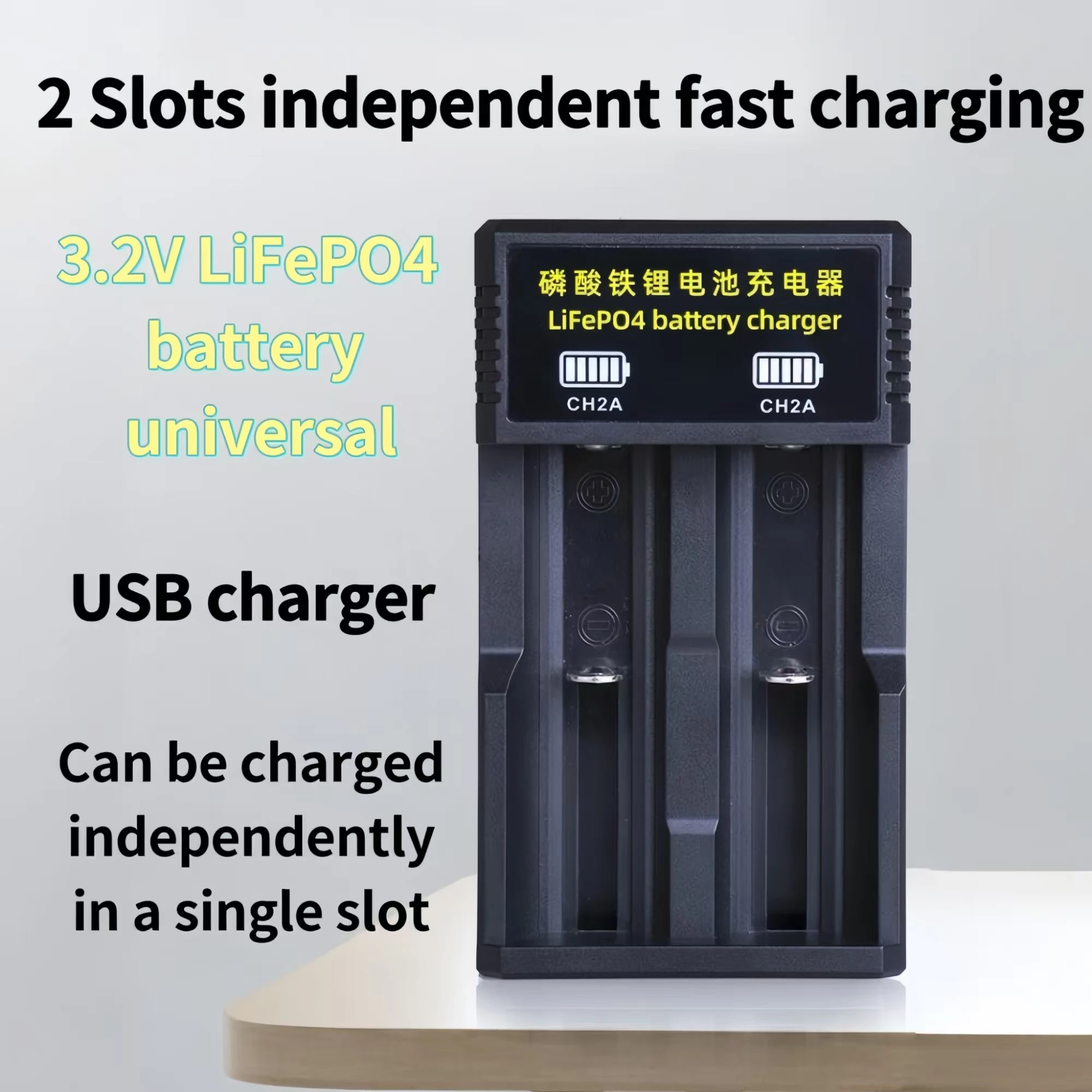 

8PCS 18500 LiFePO4 battery 3.2V 1000mAh LiFePO4 Battery Charger for Flashlight Power bank Juicer Electric mosquito swatter Toys