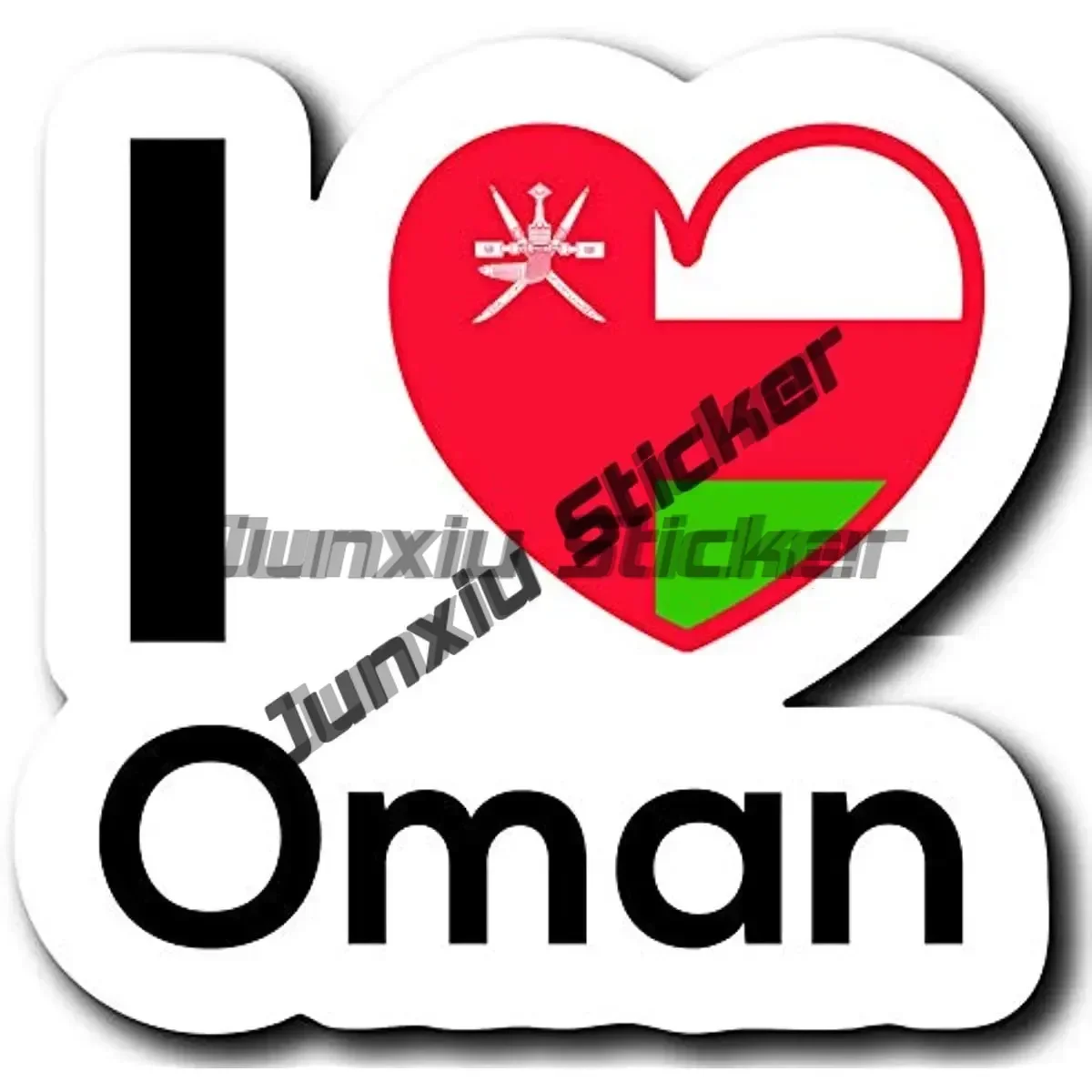 عمان الشارات OM عمان العلم القراصنة ملصق المنزل فخر السفر ملصقات للسيارات شاحنة فان الوفير نافذة الكمبيوتر المحمول كوب الجدار الغراء ملصق #6