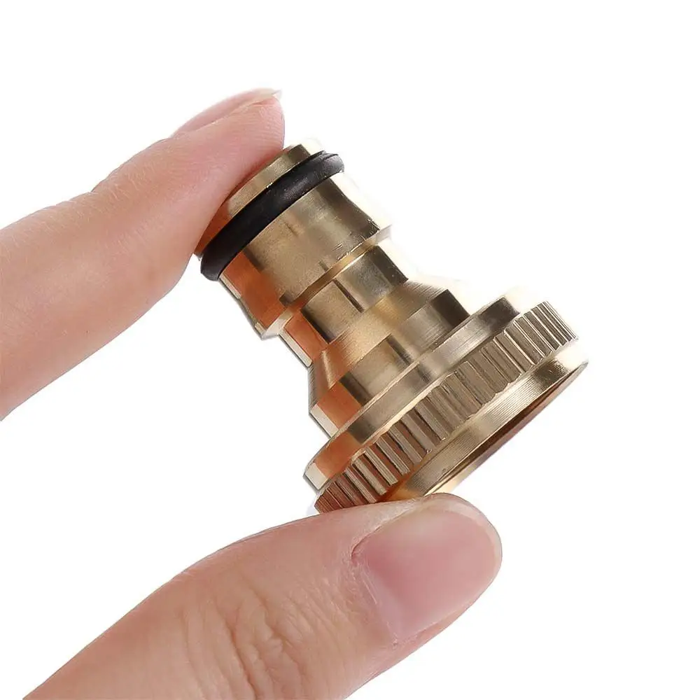 Durable High Quality 1PC Water Hose Hosepipe Gardening Snap Threaded Tube Adaptor Quick Connector Brass Tap