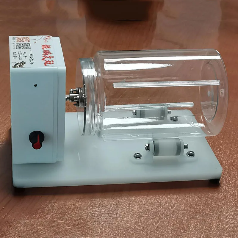 Mini Electric Roller Polisher Variable Speed Desktop Rotary Tumbler 12W Low Noise 100x150mm Polishing Machine for Small Parts