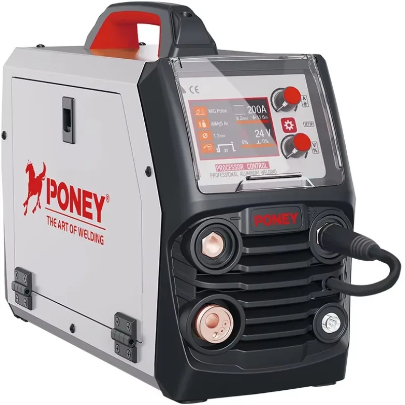 Pulse MIG 200A Synergic Welder Digital Control  4-in-1 Multi Function Machine CO2 Shield  Welding Machine