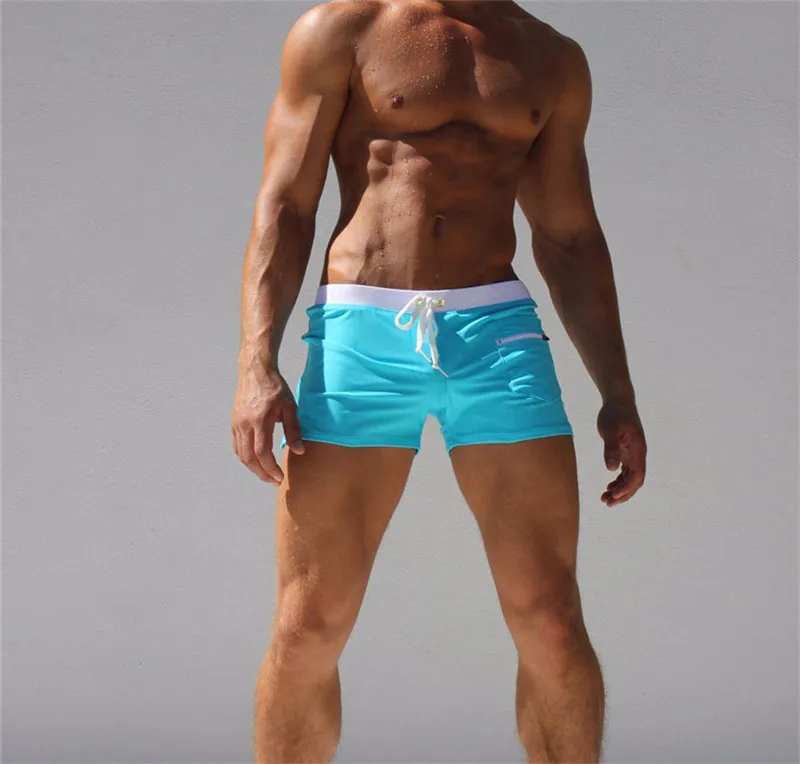 Herren-Badeshorts, Badehose, Kordelzug, Netzfutter, elastische Taille, atmungsaktiv, schnell trocknend, Boardshorts für Strand, Pool, Sommer, männlich – Detail 15