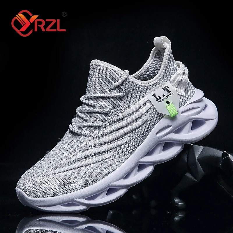 YRZL Running Sneakers Men's Casual Shoes Outdoor Big Size Lightweight Breathable Mesh Increase Comfortable Sports Shoes for Men image 5