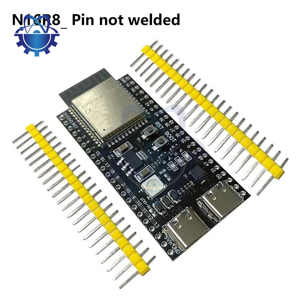 ESP32-S3 와이파이 블루투스 사물 인터넷, 듀얼 C타입 개발 보드, 코어 보드, WROOM ESP32-S3-DevKit C N8R2 N16R8