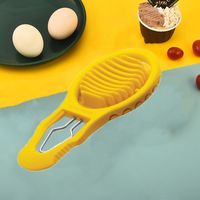 Practical Plastic Egg Shell Peeler Yellow Shell Cracking Egg Slicer Peeling Topping Boiled Eggshell Perforator Kitchen