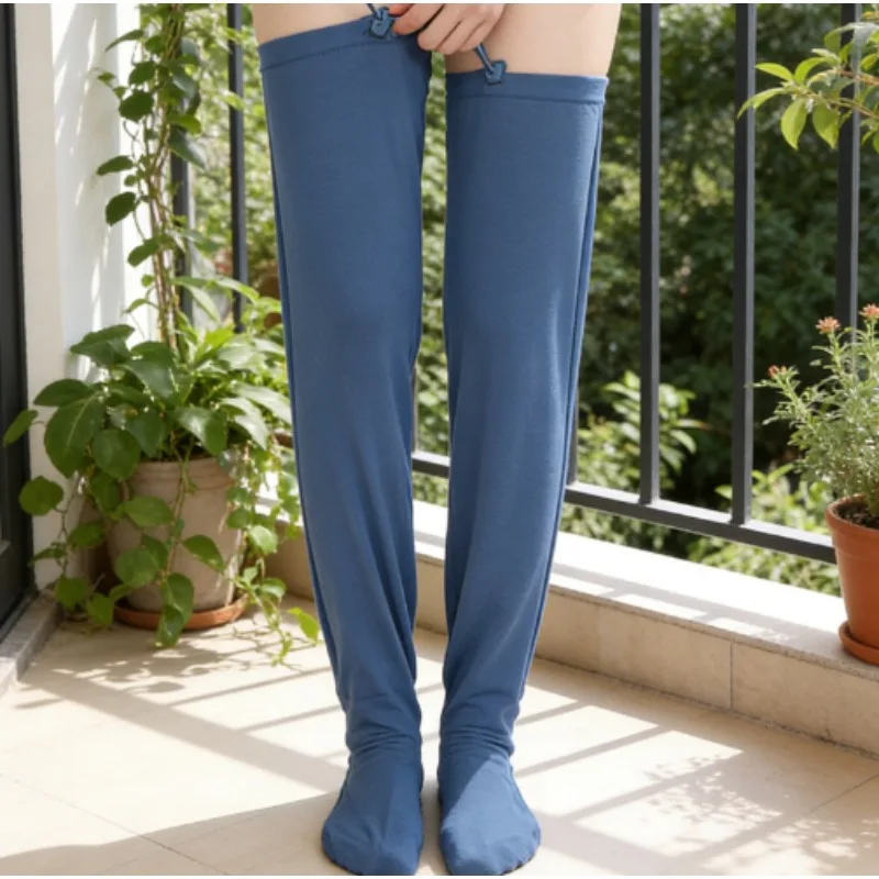 Elderly Long Cotton Leg Warmers Cold Proof Foot Covers for Air Conditioning Room Maternity Sleep
