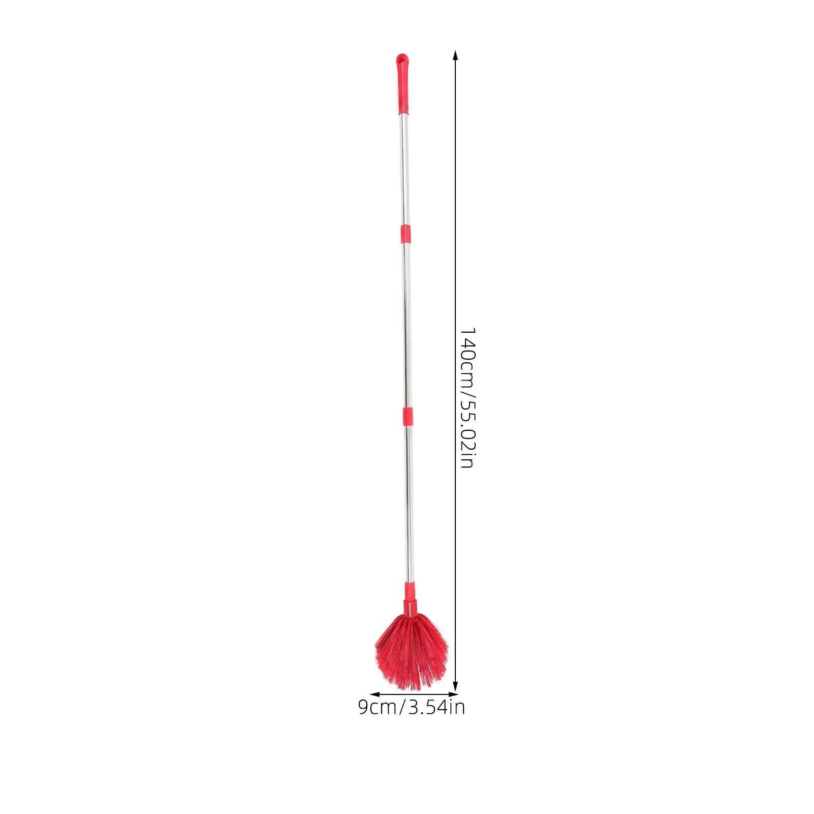 Spider Web Brush Long Handle Stiff Bristle Rooftop Cleaner Outdoor Cobweb Remover Fan Duster High Ceiling Cleaning Tool