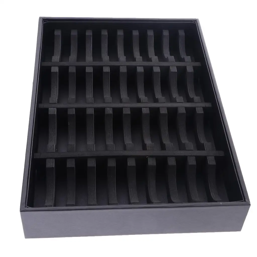 Bracelet Packaging Organizer PU Leather 40 Slot Jewelry Tray Box Jewelry Showcase for Boutique Display and Storage