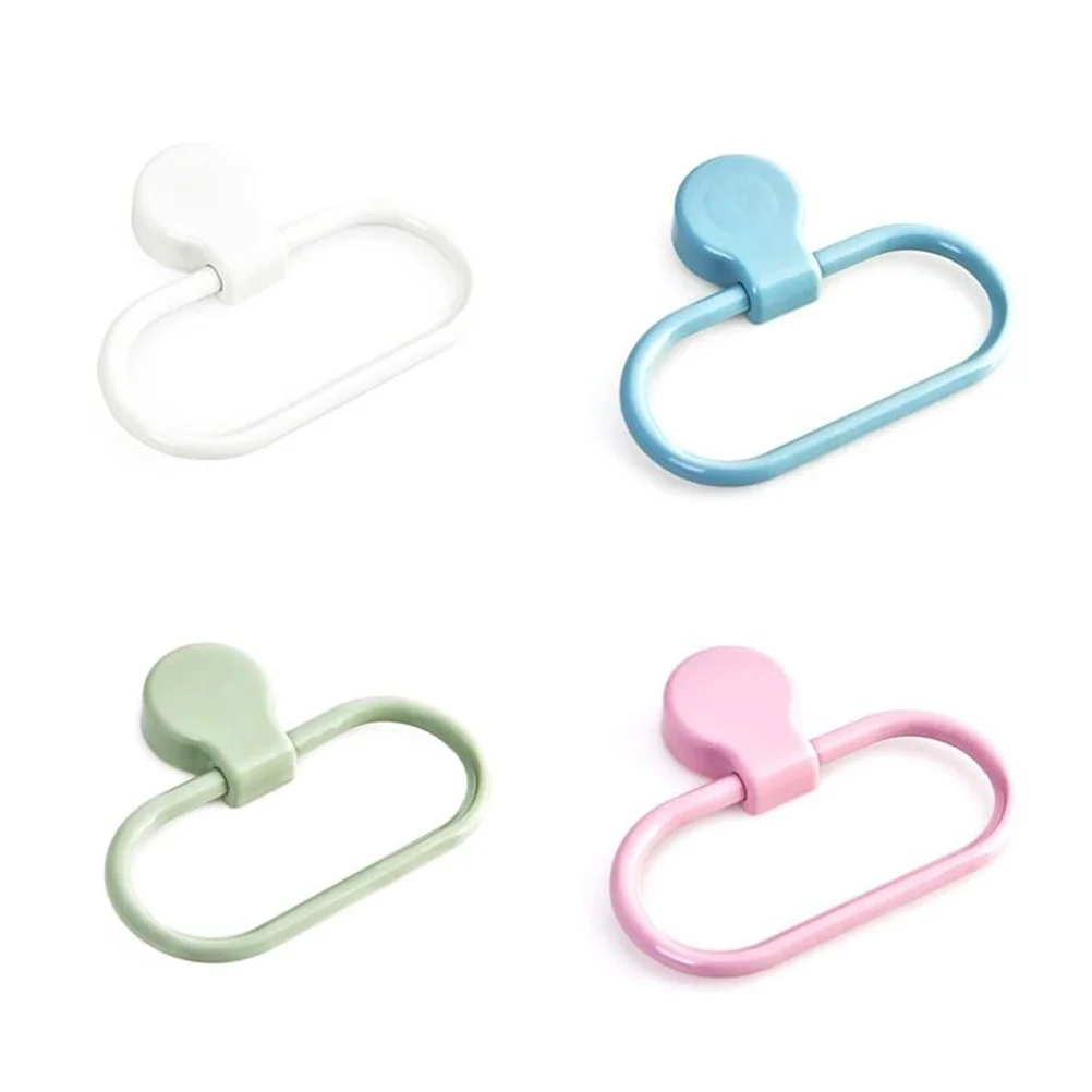 

Clothing Hangers Towel Holder Bathroom Ring Accessories Self-adhesive Rings Rack No Drilling