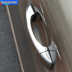 Stainless Steel Car Exterior Door Handle Cover Decoration Sequins Doorknob Sticker Trim For Audi A6 C6 C7 A7 2012-18 S6 S7 Decal