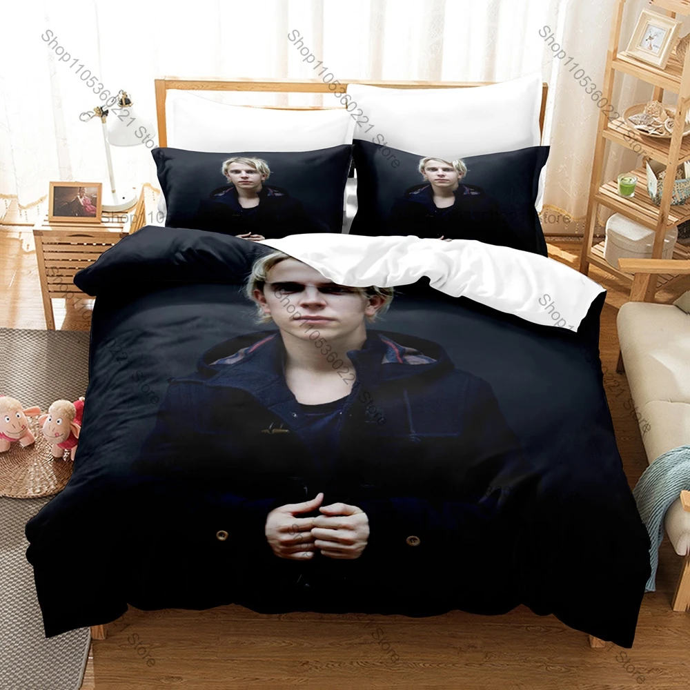 Cool Famous Piano Pop Artist Tom Odell Concert Poster Print Bedding Set 3in1 1 Duvet Cover 2 Pillowcases Soft Household Bed Text
