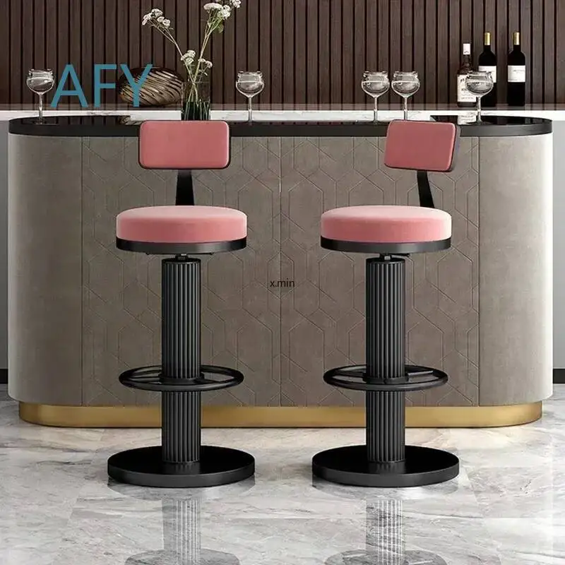 Bar Stools for Makeup Office Vanity Tall Gold Banqueta Bar Garden Furniture Sets Reception Accessories Luxury Accent Chairs
