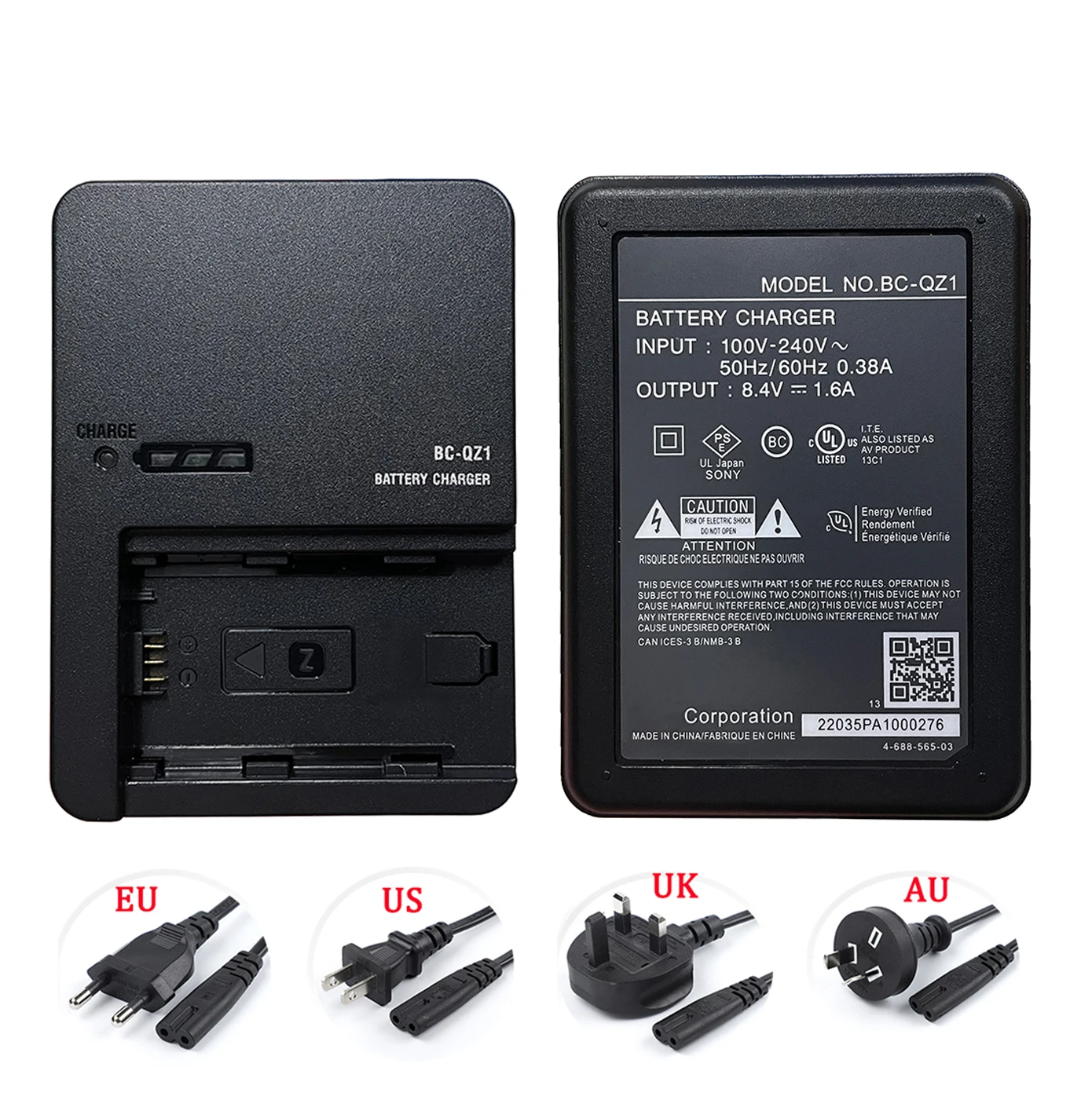 BC-QZ1 Charger for Sony NP-FZ100 Battery A7 III A7M3 A7R III A7RM3 A9 A6600 A9M2 Alpha 9, A9, Alpha 9R, Sony A9R Sony Alpha 9S