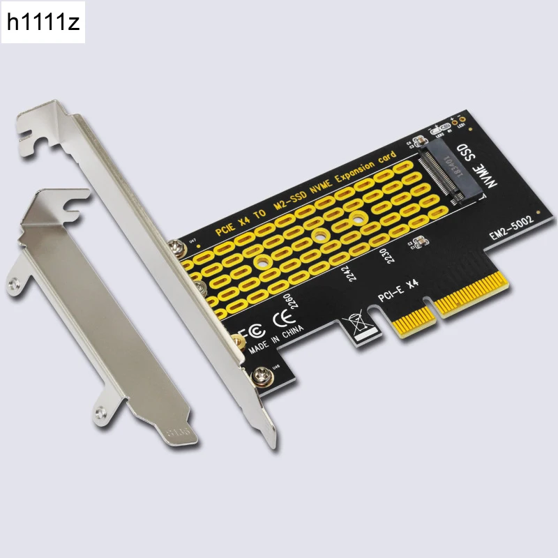 

PCIE to NVME SSD Adapter PCI Express 4.0 X4 to M.2 M Key Expansion Card Riser w/ Low Bracket for 2230 2242 2260 2280 M2 NVME SSD