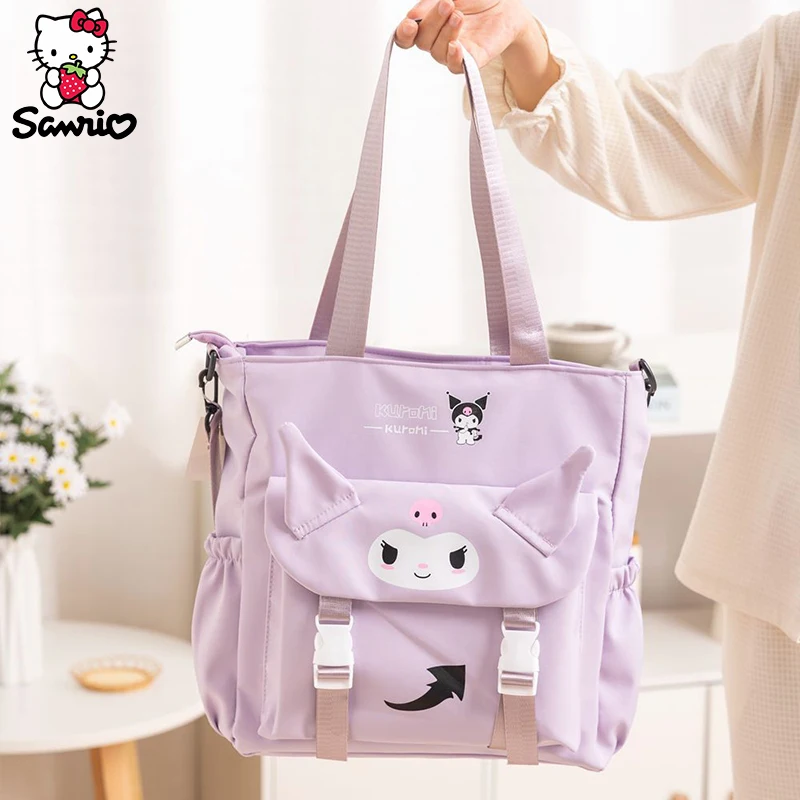 Kawaii Sanrio Crossbody Bag Kuromi Messenger Storage Makeup Pouch Student Shoulder Schoolbag Backpack Women Bagpack Girl Gift