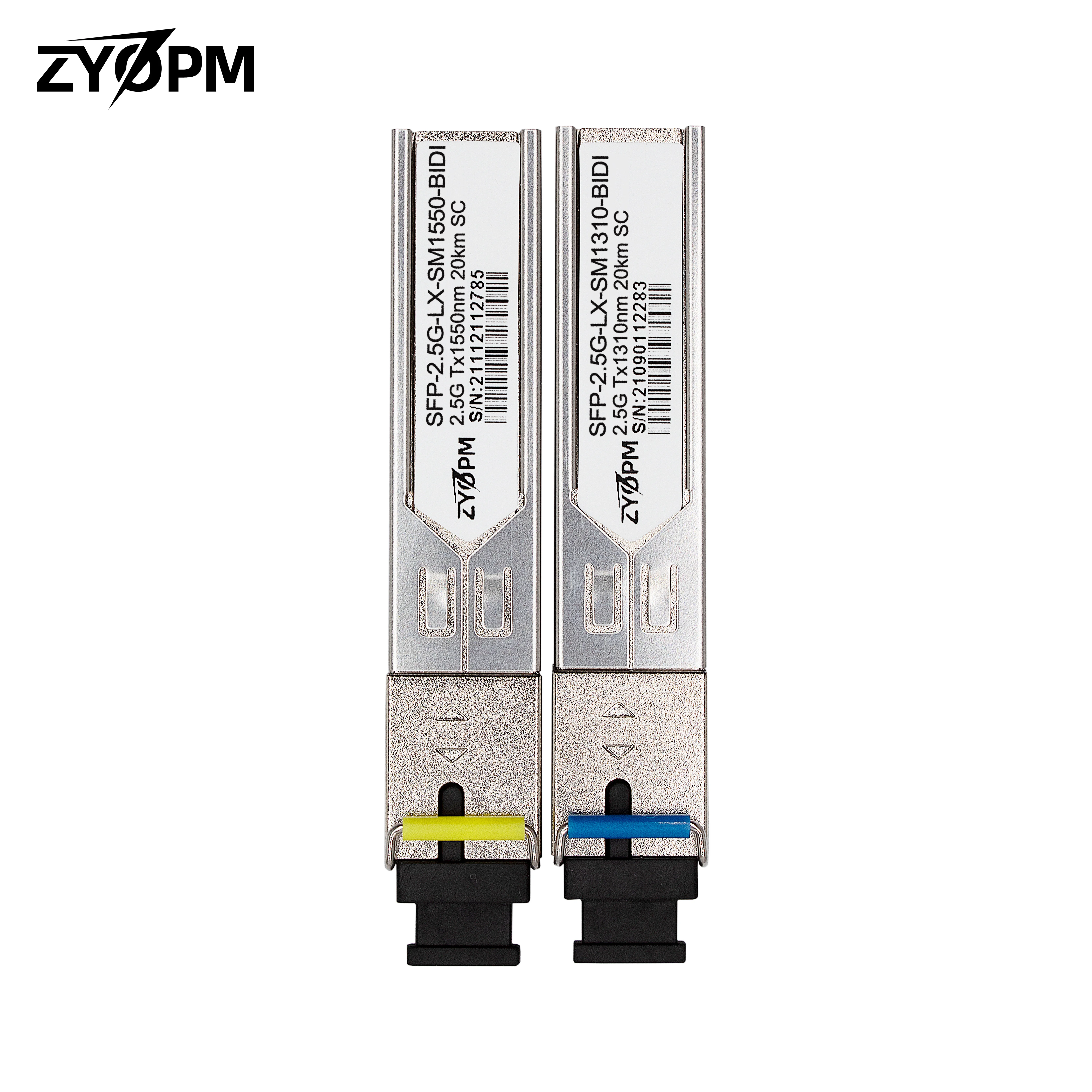 2.5G SFP BIDI SC Transceiver SingleMode Simplex SC Fiber Module SMF 1310nm/15500nm DDM up to 20 km for Cisco Mikrotik Ubiquiti