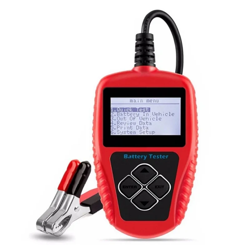 

BA101 Car Battery Tester 12V 100-2000CCA Battery System Detect Auto Load Battery Analyzer PK KW208