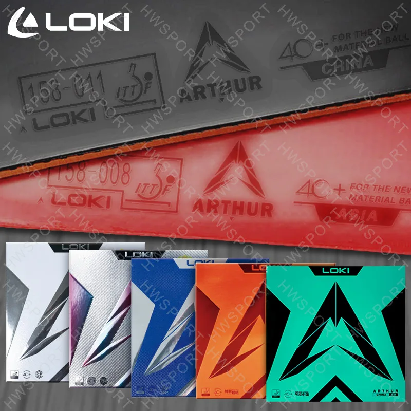 LOKI ARTHUR Series Table Tennis Rubber Sticky Professional Ping Pong Rubber Sheet Pre-tuned Sponge Arthur China Asia Europe