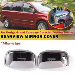 For Dodge Grand Caravan For Chrysler Town Country 2008-2016 Car Rearview Side Mirror Cover Wing Cap Exterior Door Case Trim