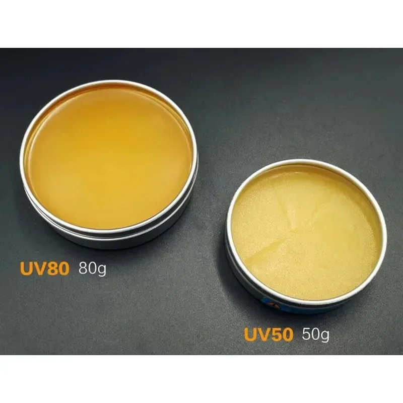 MCN-UV80 UV50 No-Clean Paste Flux Soldering Tin BGA Solder Flux Electric Soldering Iron Welding Fluxes for PCB BGA PGA SMD