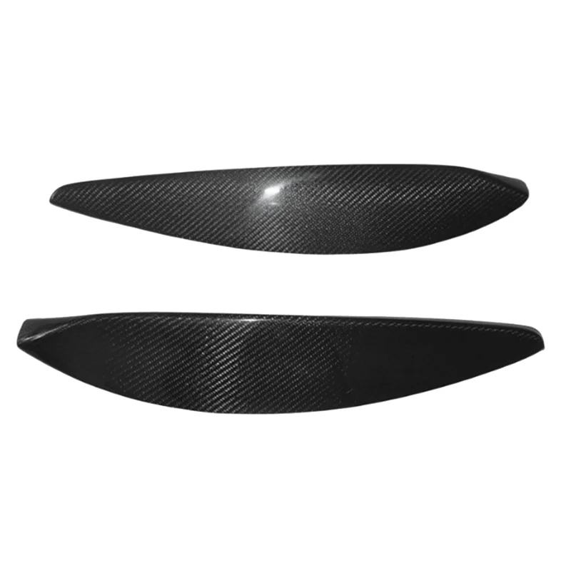 مصباح إضاءة أمامي من ألياف الكربون الطبيعي ، ديكورات غطاء للحواجب لـ Vauxhall Opel ، Astra H-way ، مصباح