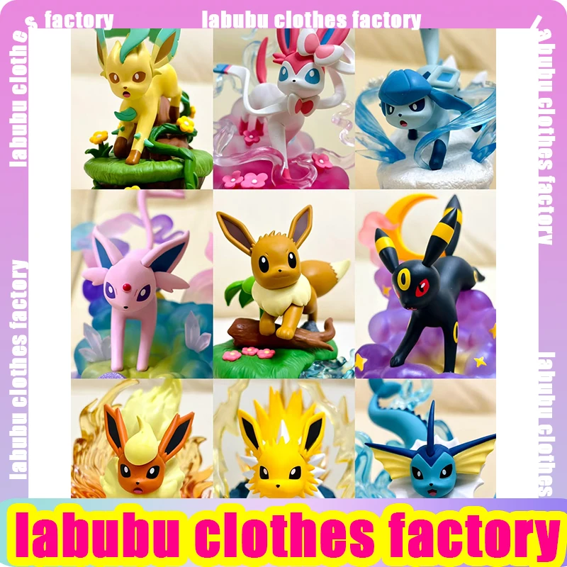 Фигурки Pokemon Eeveelution Espeon Sylveon Glaceon Leafeon Vaporeon Umbreon Flareon Аниме Коллекционная