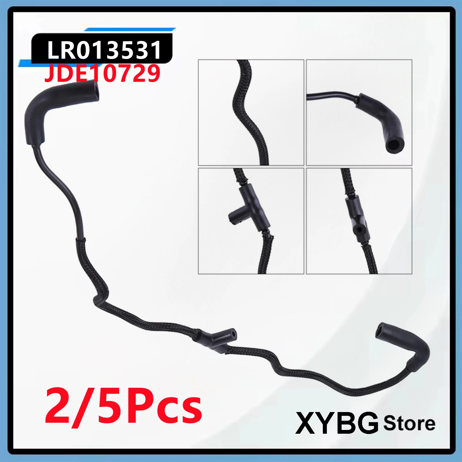 

2/5Pcs Crankshaft Ventilation Exhaust Pipe LR013531 JDE10729 For Range Rover Sport Discovery 4 3.0L V6 Diesel JAGUAR XF X250