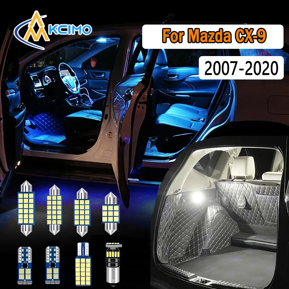 

Bright Dome Map Door Lights CANBUS Error-Free LED Interior Lighting Kit Car For Mazda CX-9 2007-2018 2019 2020 Easy Install