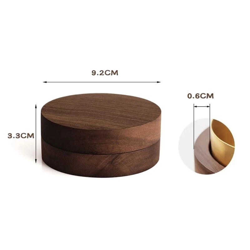 Ceniceros creativos con revestimiento de acero inoxidable, ceniceros de madera de nogal para interiores con tapa, Cenicero para cenizas con mosca, Cenicero para sala de estar