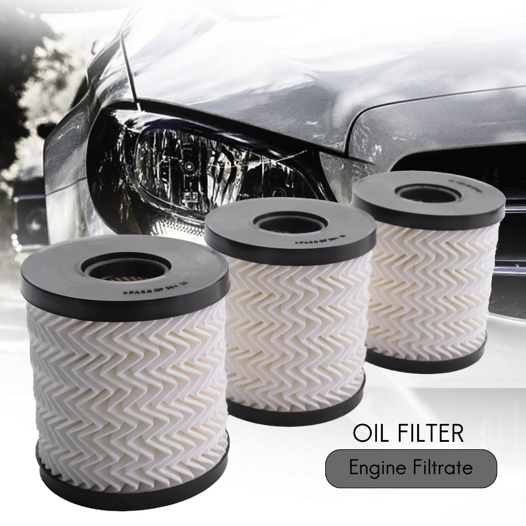 A67K-11427622446 Set Of 3 Engine Oil Filtrate With O-Ring For BMW Mini Cooper