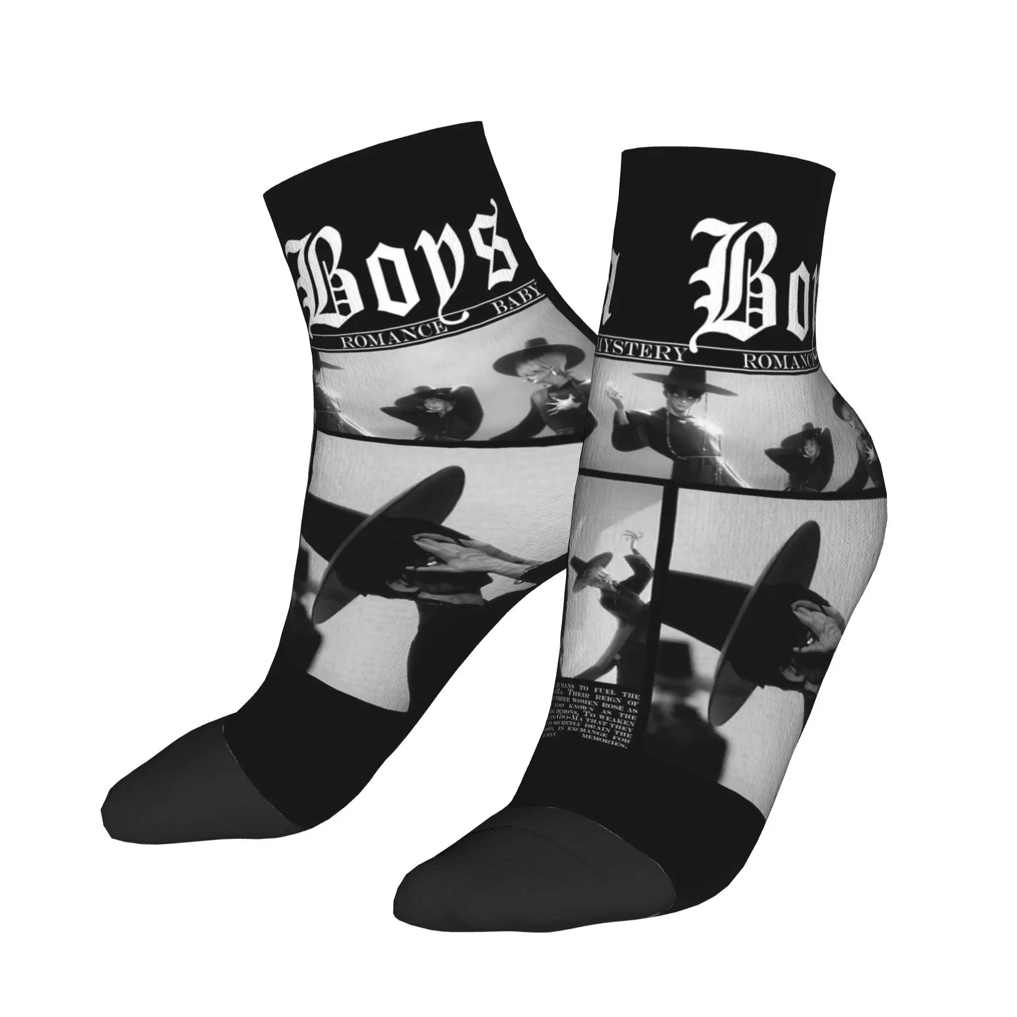 

Saja Boys Kpop Demon Hunters Vintage Style Socks Funny Ankle Socks Summer Anti Bacterial Men Soft Running Sports Casual Sock