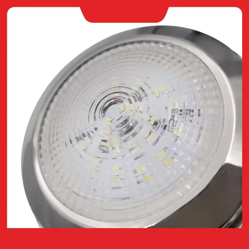 

Морские аксессуары для яхт 3-дюймовый светодиодный круглый светильник для кабины, потолочный светильник, кнопка из нержавеющей стали