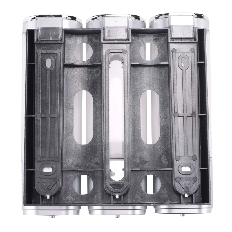 AB13-2X 3-In-1 Room Wall Mounted Bathroom Shower Pump Dispenser And Organizer - Can Be Used For Shampoo,Conditioner,B