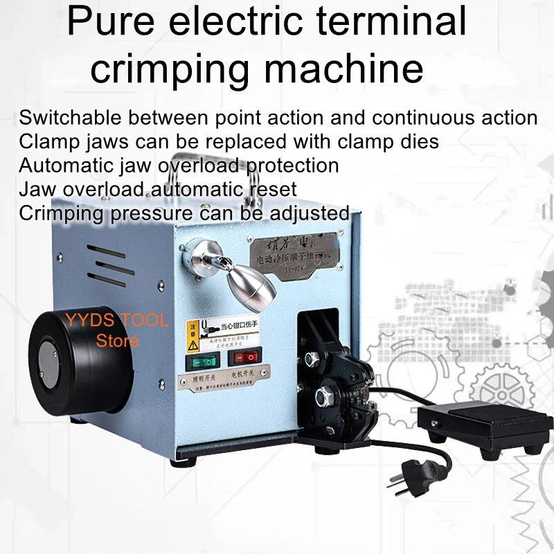 Electric cold crimping terminal crimping machine tube type pre-insulated dupont insert spring bare terminal crimping machine