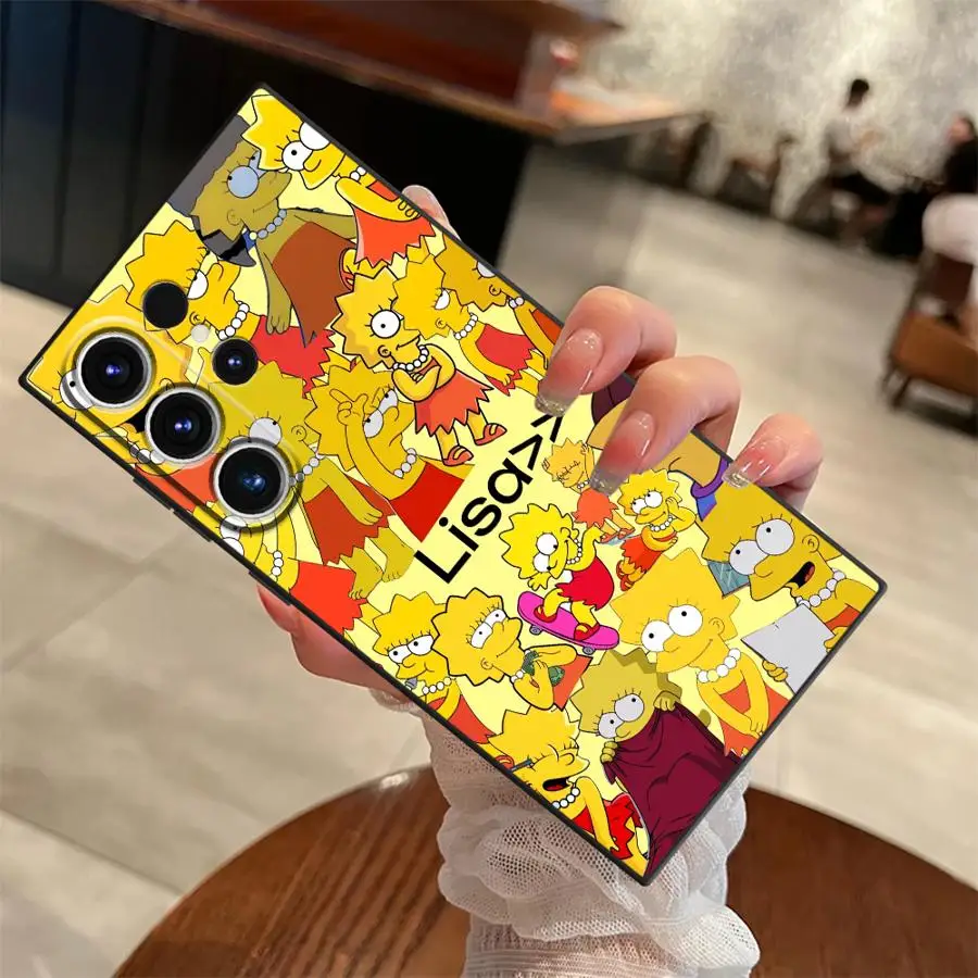 Mooie Simpson Moeder Soft Back Telefoon Cover Case voor Samsung Galaxy S25 Ultra S21 S25 + S23 FE S9 S20 S24 + S24 Plus S22