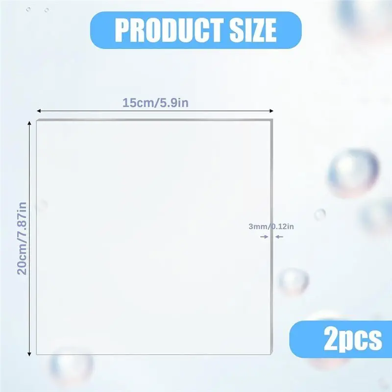 【سعر السعر!】أكريليك لوسادة القطع النقش، قطعتان من ألواح الأكريليك مقاس 7.8 × 6 بوصة للصياغة