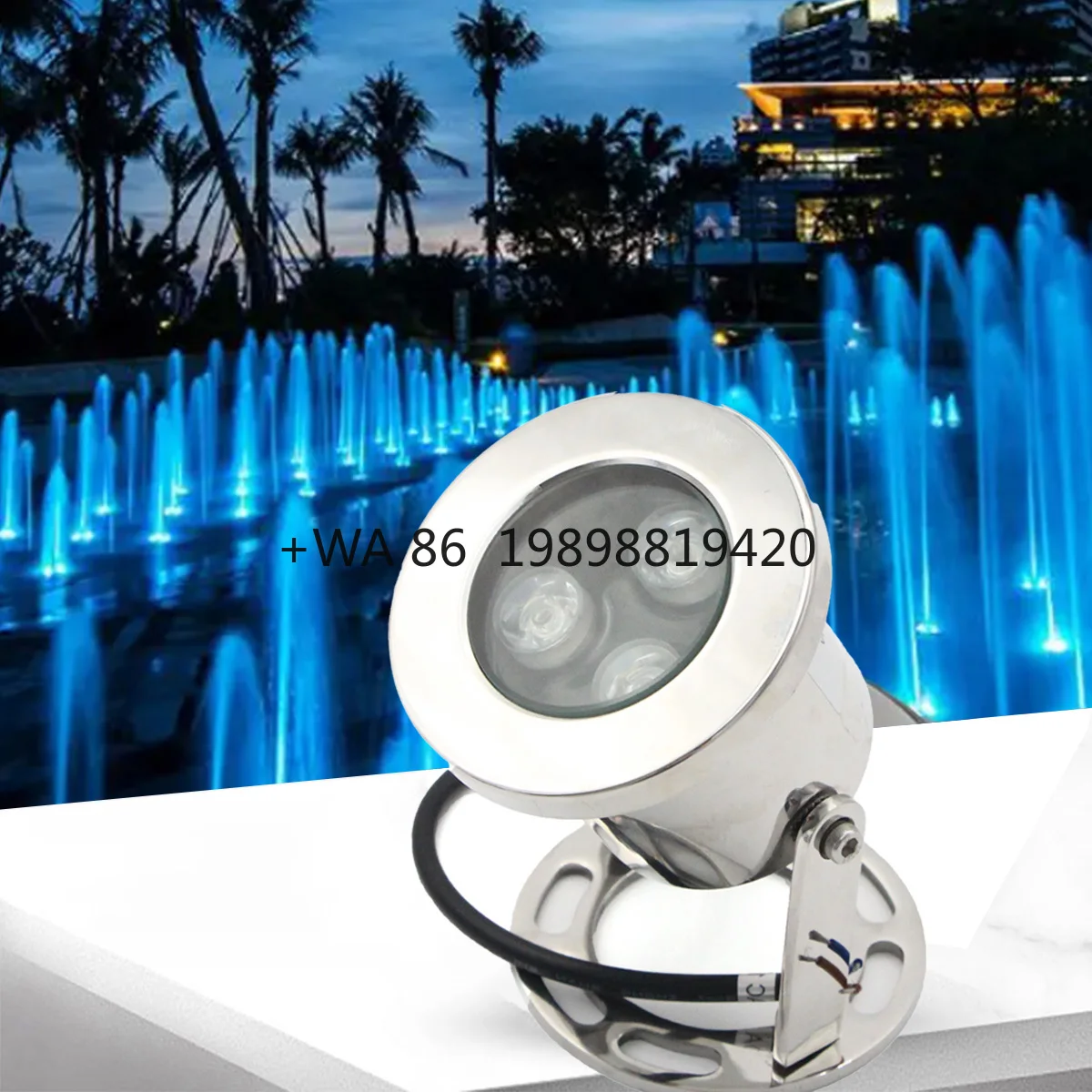 

Mini Waterproof Swimming Pool Water Outdoor Underwater Led Rgb Blue DC 24V IP68