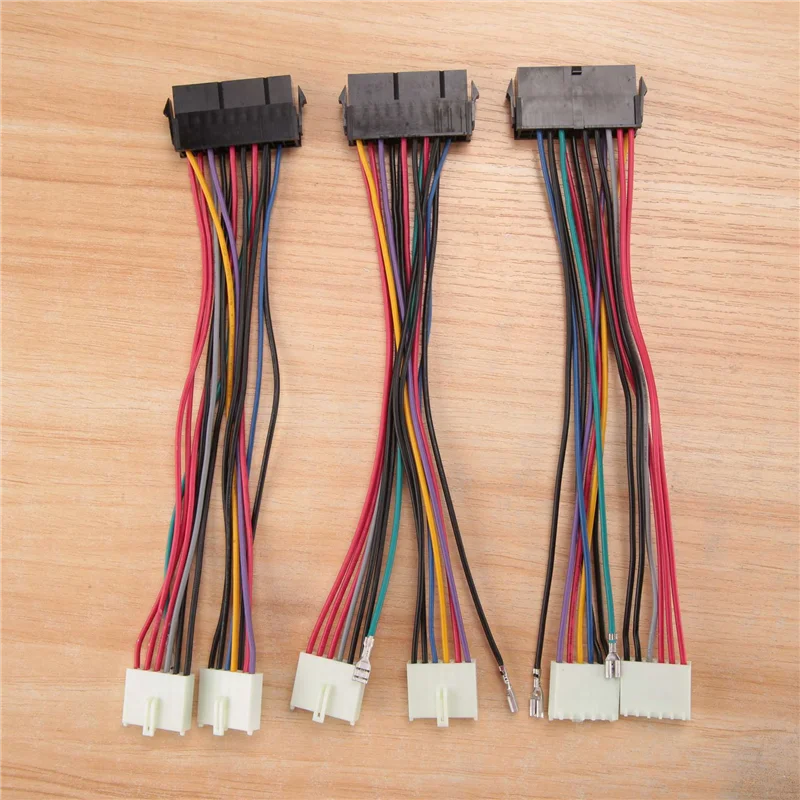 A23F-20Pin ATX To 2-Port 6Pin AT PSU Converter Power Cable 20 Pin ATX To AT Power Cable 20Cm For 386 286 486 586 Old Computer