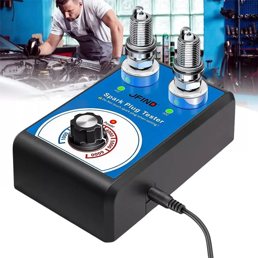 

Car Spark Plug Tester Double Hole Diagnostic Tool 110V To Tools Automotive 220V Analyzer Ignition 12V C4Q8