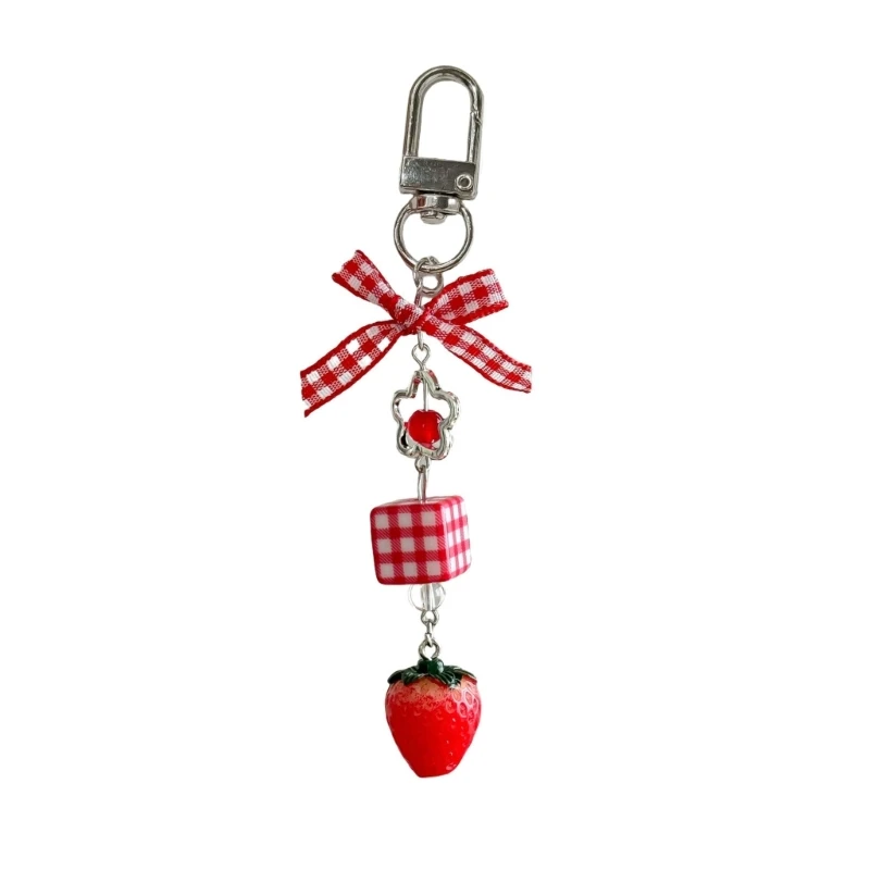 Playful Fruit Mobile Chain Portable Key Holder Stylish Backpack Embellishment Suitable for Daily Life and Travel Decors