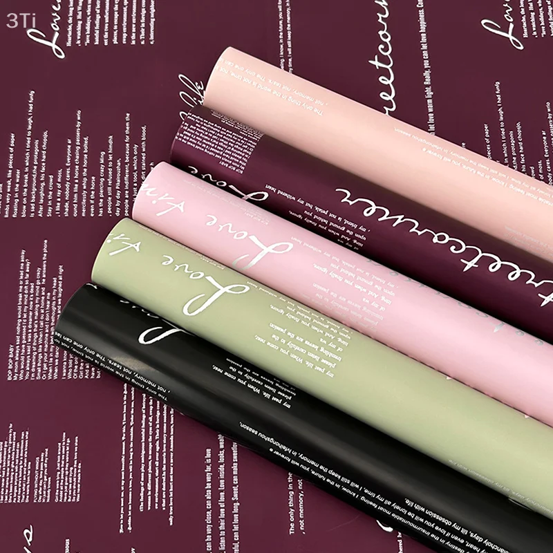 20 шт. оберточная бумага для цветов, водонепроницаемая бумага для флориста, поделки своими руками