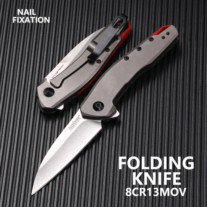 

KS 1415 Folding Knife 2.95 " Steel Blade Alloy Handle Outdoor Emergency Survival Sharp Pocket Knife, Suitable For Everyday