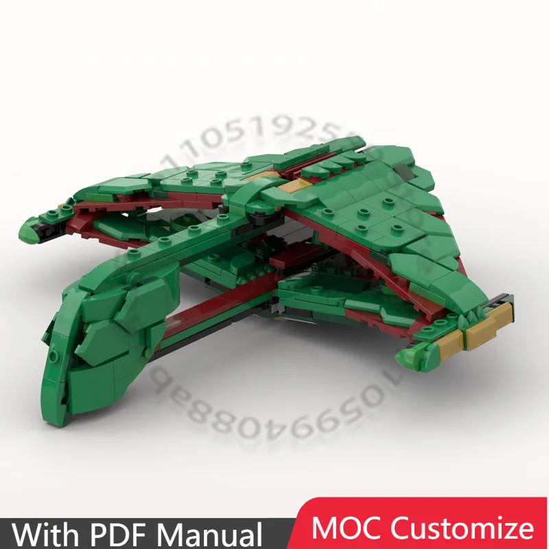 

423 PCS MOC Customize Romulan Warbird Model Building Block Brick Creative Educational Technology Assembly DIY Toy Birthday Gifts