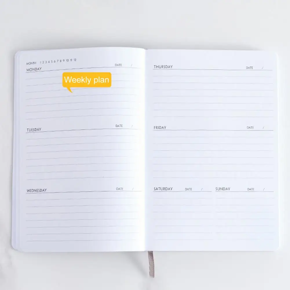 Burr ที่มีประโยชน์ฟรี2023ปฏิทินการออกแบบ Do Planner Daily สมุดจดวางแผนเดือนป้ายดัชนีหนังสือกำหนดกว้างใช้สำหรับสำนักงาน